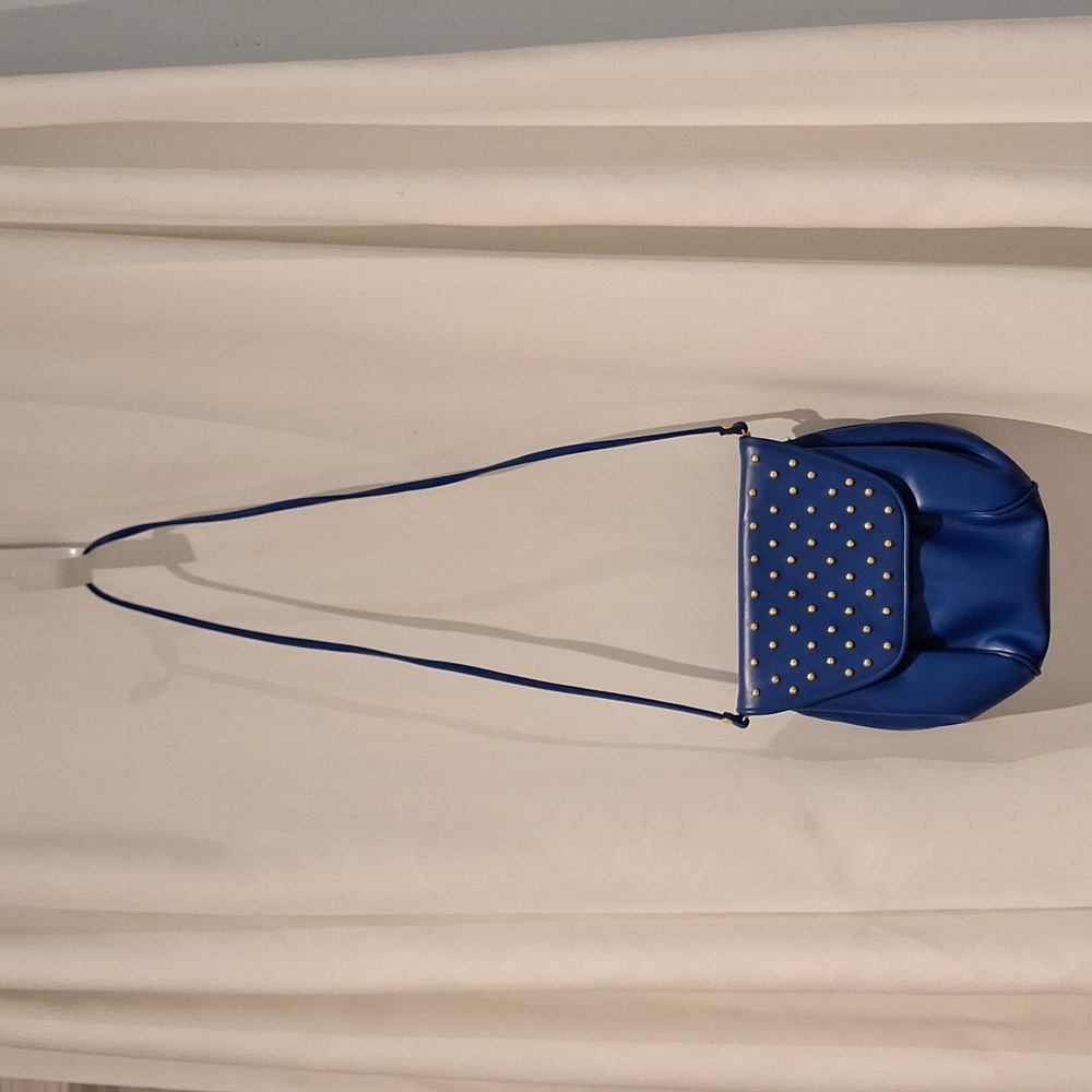 Vintage 80's blue studded purse